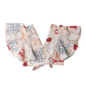 NWT Nasty Gal Golden Days Paris Crop Top S Floral Ruffle Boho Cottage Coquette